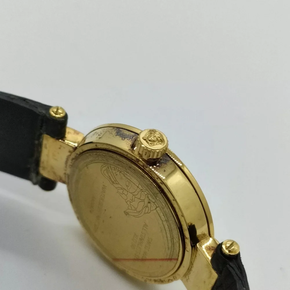 Versace Watch 3P Diamond White Shell Dial 18K Gold Plated Limited